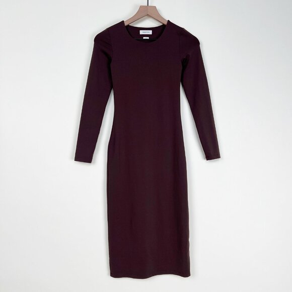 Aritzia Brown Midi Dress - Picture 2 of 7